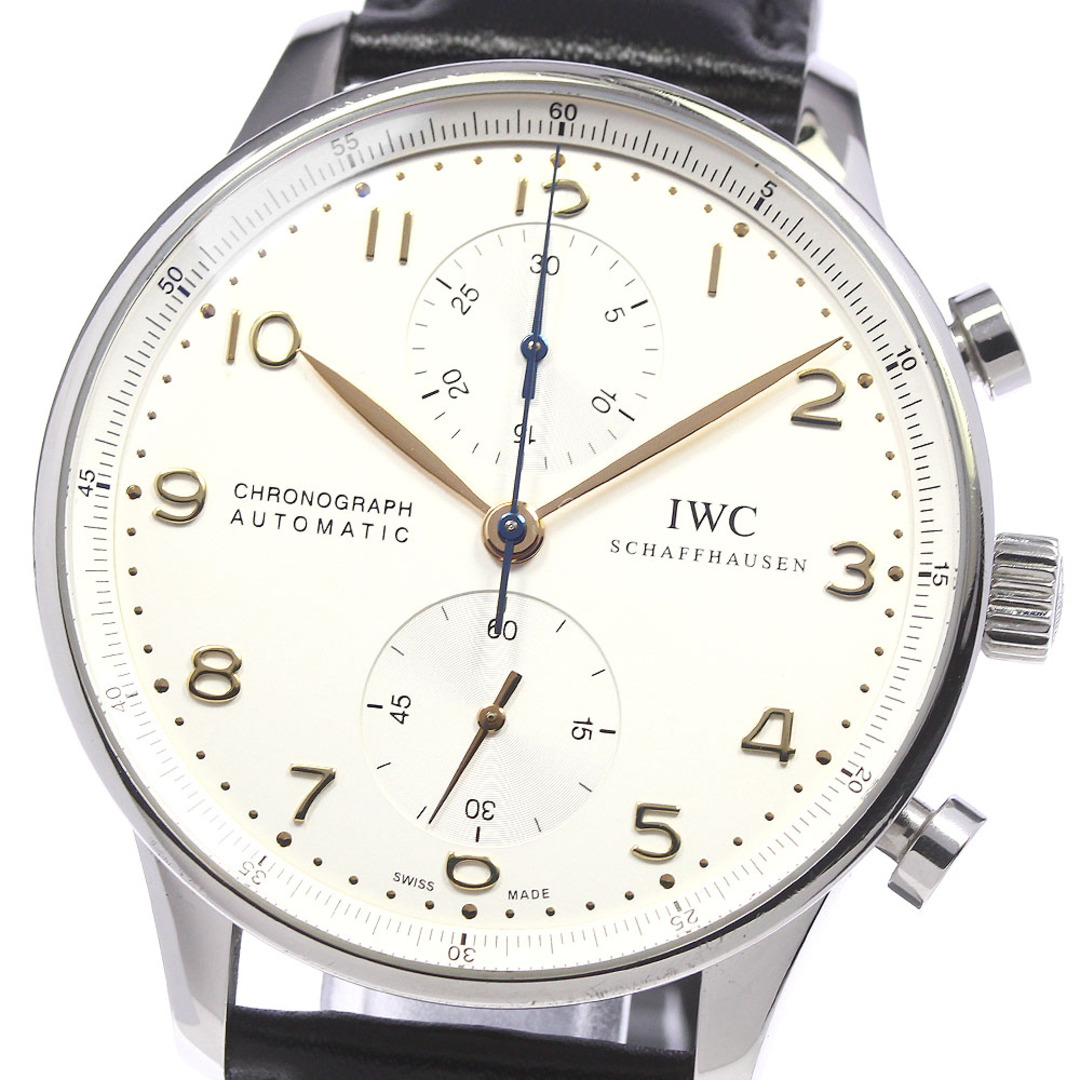 IWC(インターナショナルウォッチカンパニー)のIWC IWC SCHAFFHAUSEN IW371445 ポルトギーゼ クロノグラフ 自動巻き メンズ 保証書付き_805618 メンズの時計(腕時計(アナログ))の商品写真