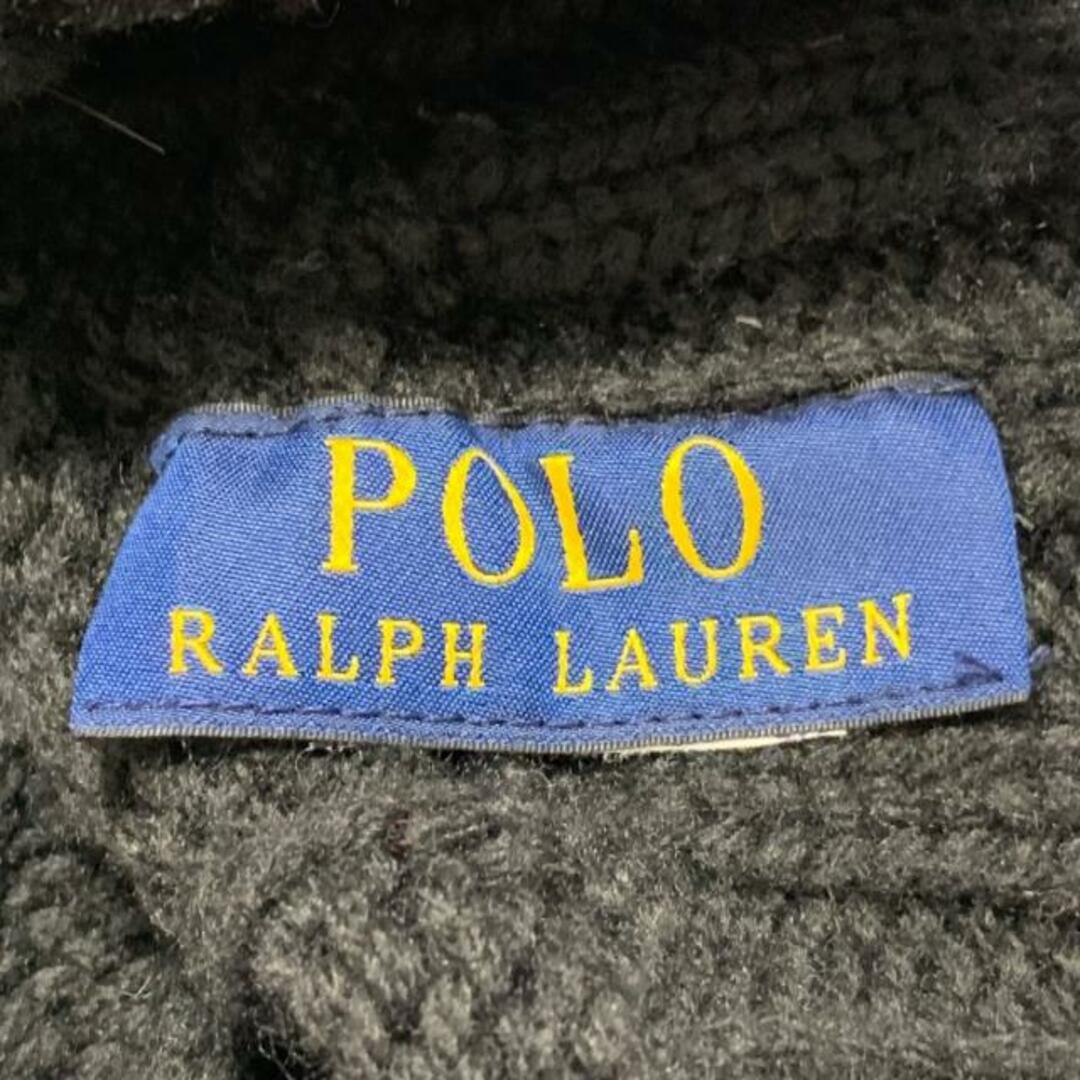 POLO RALPH LAUREN(ポロラルフローレン)のPOLObyRalphLauren(ポロラルフローレン) ニット帽 - 黒×レッド×ネイビー クマ ウール レディースの帽子(ニット帽/ビーニー)の商品写真