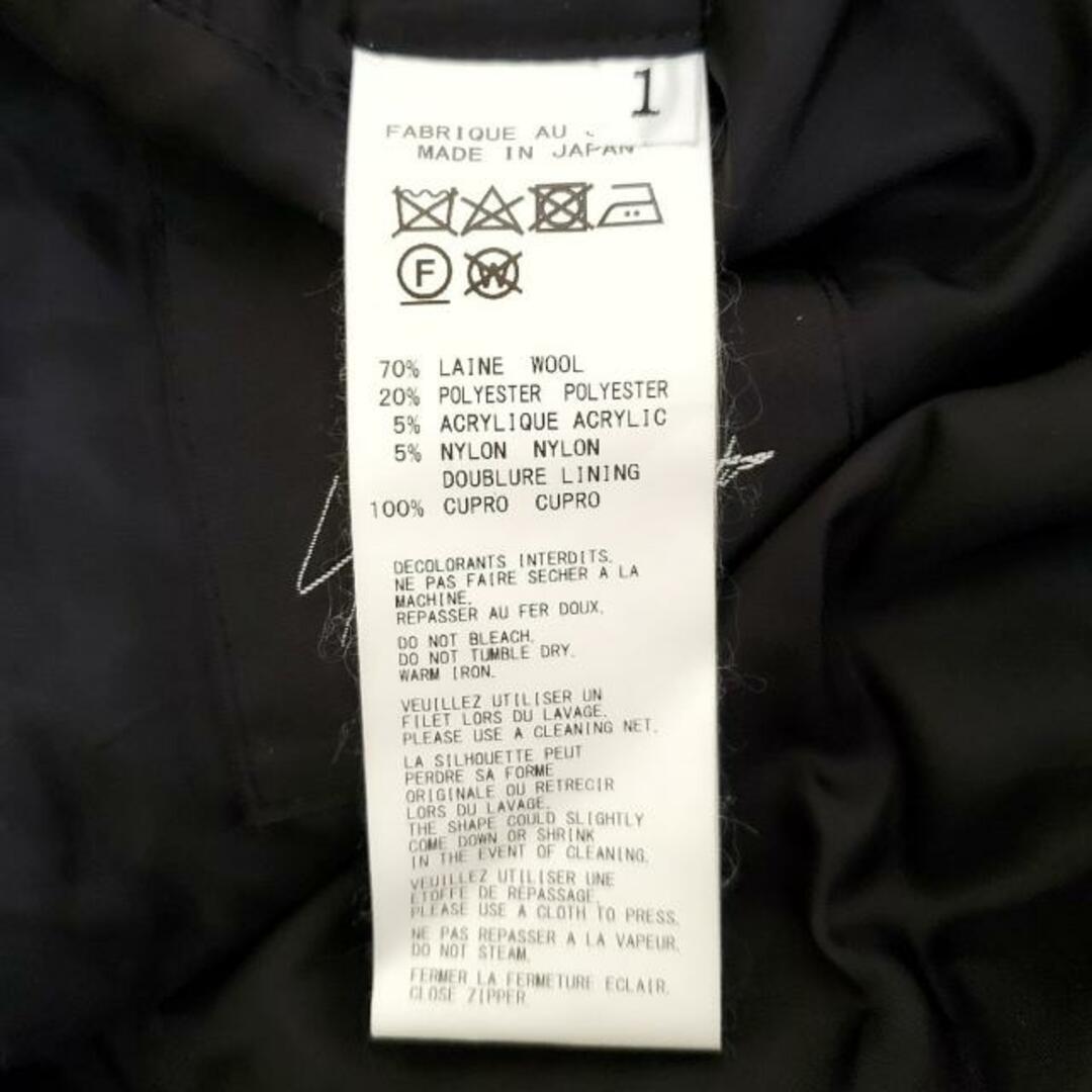 Yohji Yamamoto(ヨウジヤマモト)のyohjiyamamoto(ヨウジヤマモト) コート サイズ1 S メンズ - 黒 長袖/変形デザイン/秋/冬 メンズのジャケット/アウター(その他)の商品写真