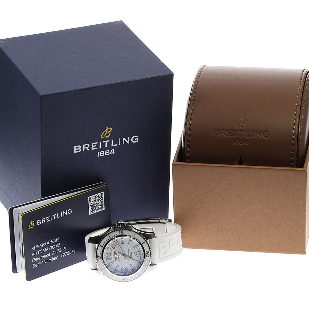 BREITLING(ブライトリング)のブライトリング BREITLING A17366 スーパーオーシャン 42 デイト 自動巻き メンズ 箱・保証書付き_805185 メンズの時計(腕時計(アナログ))の商品写真