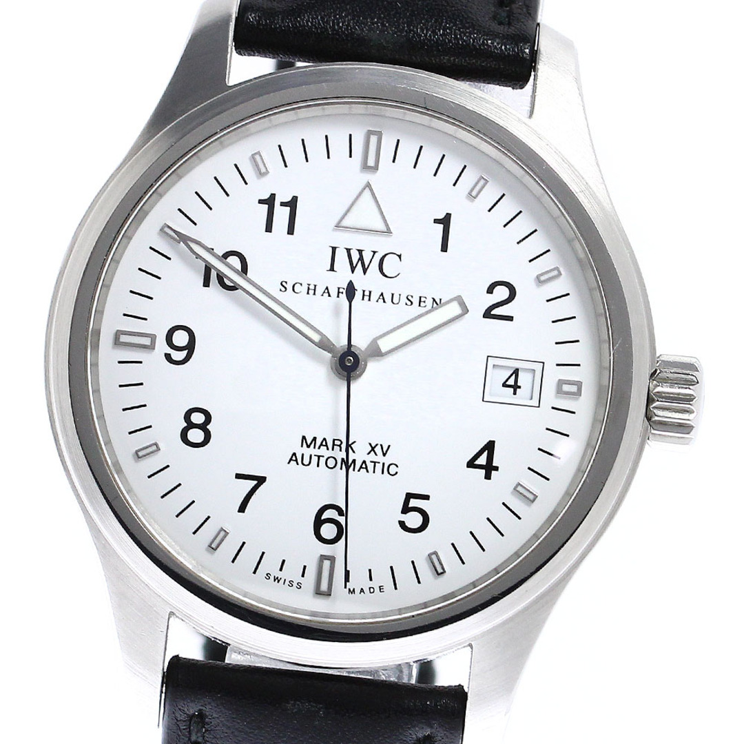 IWC(インターナショナルウォッチカンパニー)のIWC IWC SCHAFFHAUSEN IW325309 パイロットウォッチ マークXV デイト 自動巻き メンズ 保証書付き_805591 メンズの時計(腕時計(アナログ))の商品写真