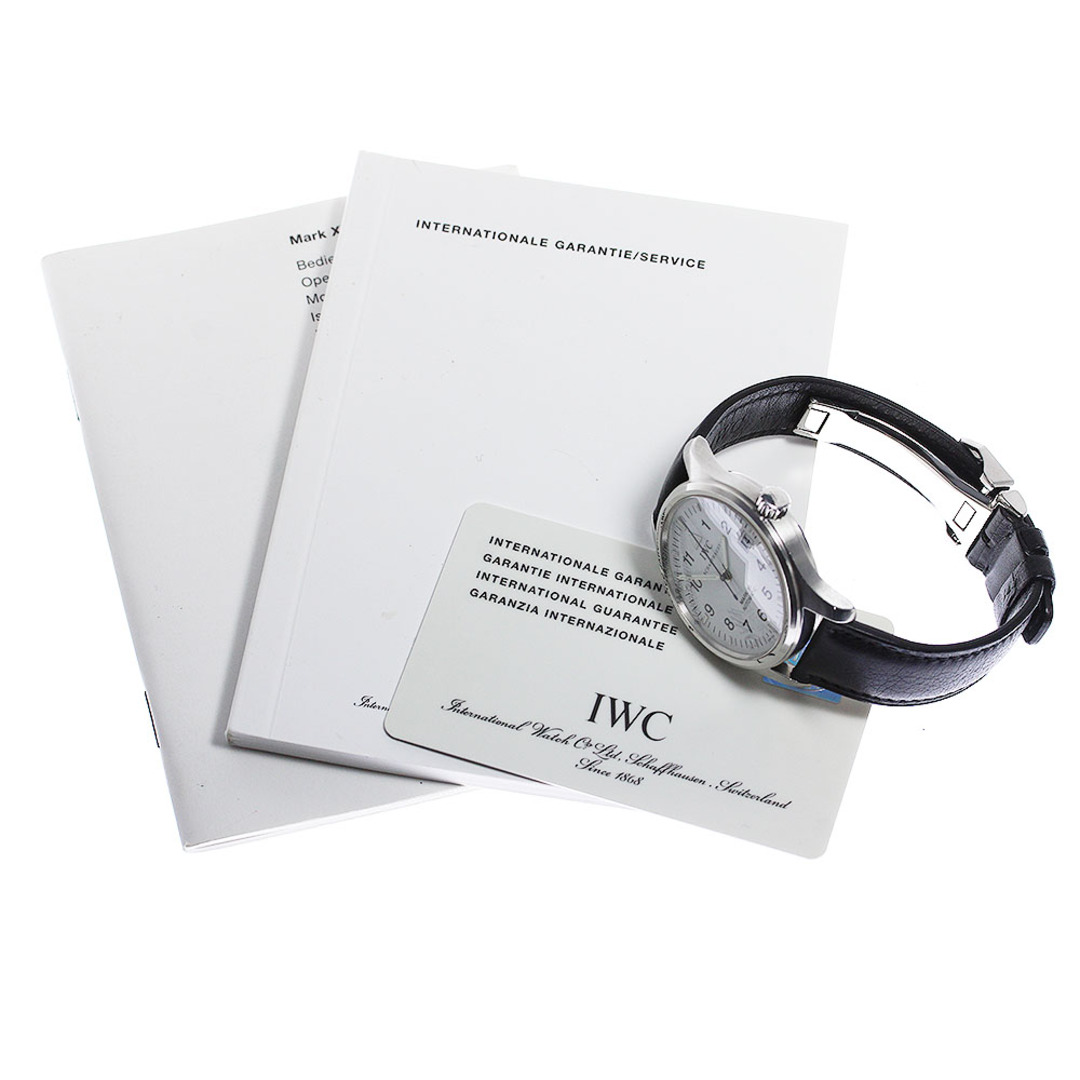 IWC(インターナショナルウォッチカンパニー)のIWC IWC SCHAFFHAUSEN IW325309 パイロットウォッチ マークXV デイト 自動巻き メンズ 保証書付き_805591 メンズの時計(腕時計(アナログ))の商品写真