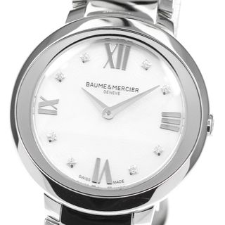 ボームエメルシエ(BAUME&MERCIER)のボーム＆メルシェ Baume & Mercier プロメッセ 8Pダイヤ クォーツ レディース _803929(腕時計)