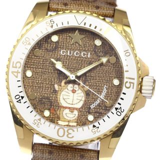 Gucci - グッチ GUCCI YA136334/136.3 ダイヴ ドラえもんコラボ クォーツ メンズ 箱・保証書付き_805552