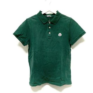 モンクレール(MONCLER)のMONCLER(モンクレール) 半袖ポロシャツ サイズM メンズ MAGLIA POLO MANICA CORTA ダークグリーン(ポロシャツ)