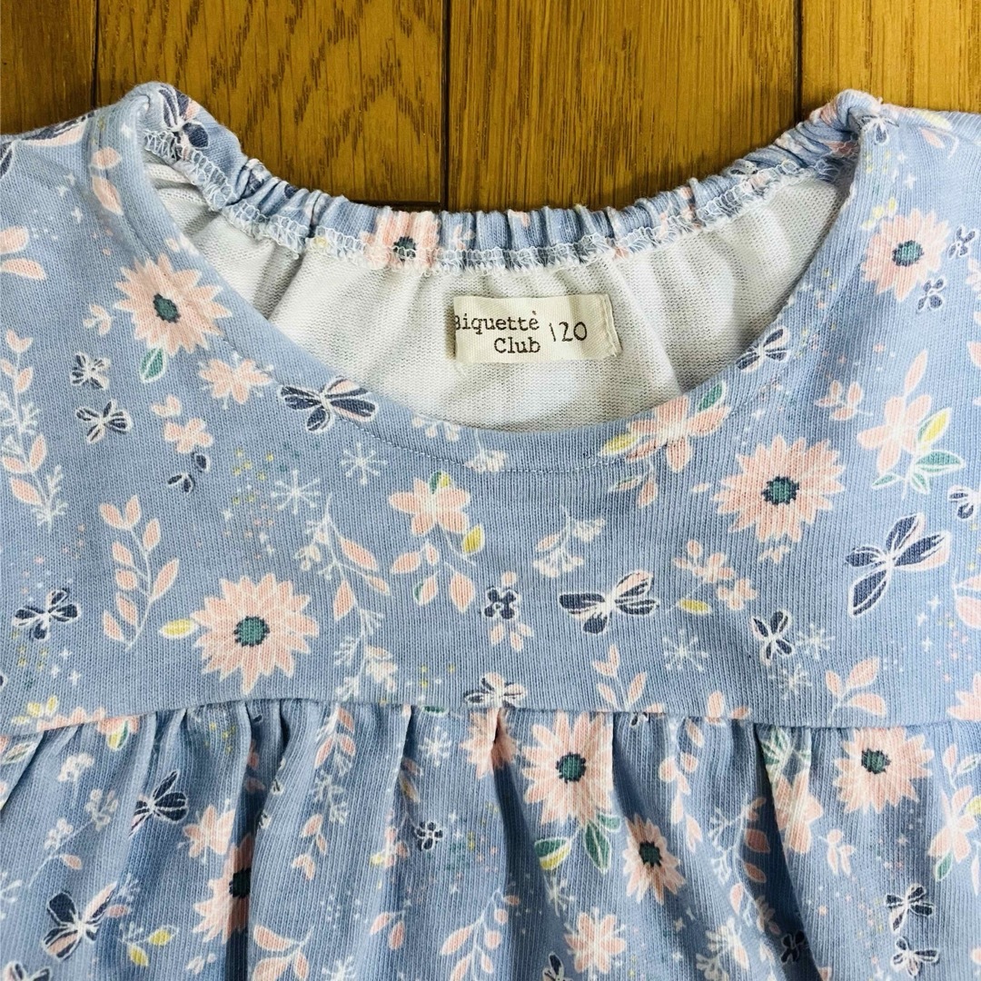 Biquette Club(ビケットクラブ)のキッズ　春ワンピース　120 キッズ/ベビー/マタニティのキッズ服女の子用(90cm~)(ワンピース)の商品写真