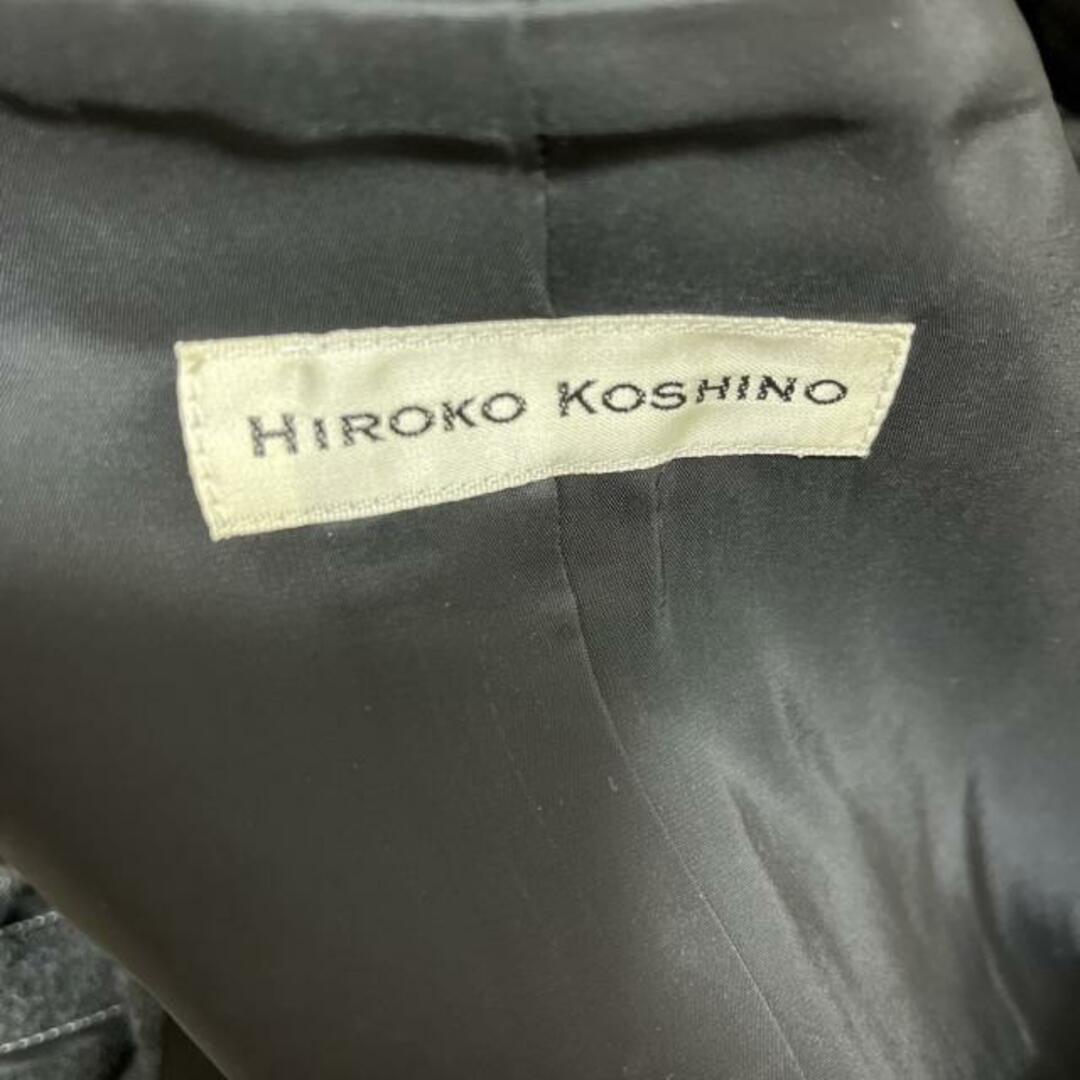 HIROKO KOSHINO(ヒロココシノ)のHIROKO KOSHINO(ヒロココシノ) ジャケット サイズ38 M レディース - ダークグレー×黒 長袖/冬 レディースのジャケット/アウター(その他)の商品写真