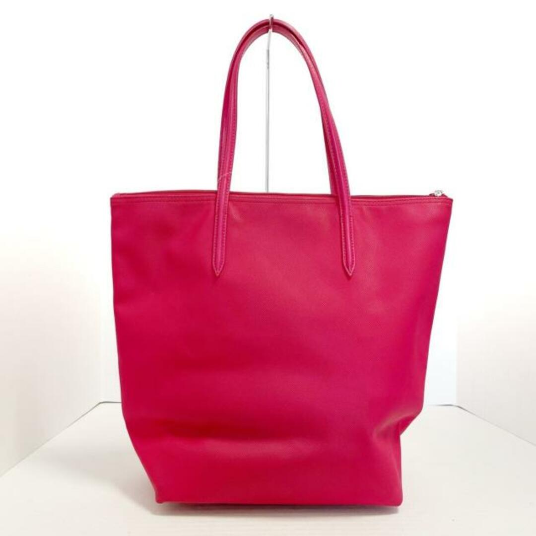 LACOSTE(ラコステ)のLacoste(ラコステ) ショルダーバッグ - レッド PVC(塩化ビニール)×レザー レディースのバッグ(ショルダーバッグ)の商品写真