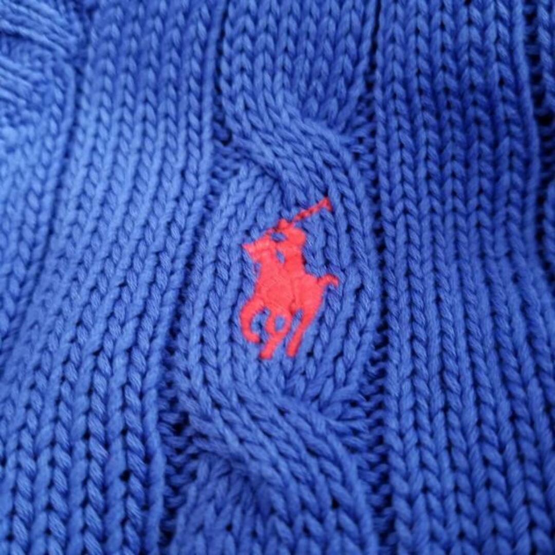 POLO RALPH LAUREN(ポロラルフローレン)のPOLObyRalphLauren(ポロラルフローレン) 長袖セーター サイズS/P S レディース - ブルー Vネック レディースのトップス(ニット/セーター)の商品写真