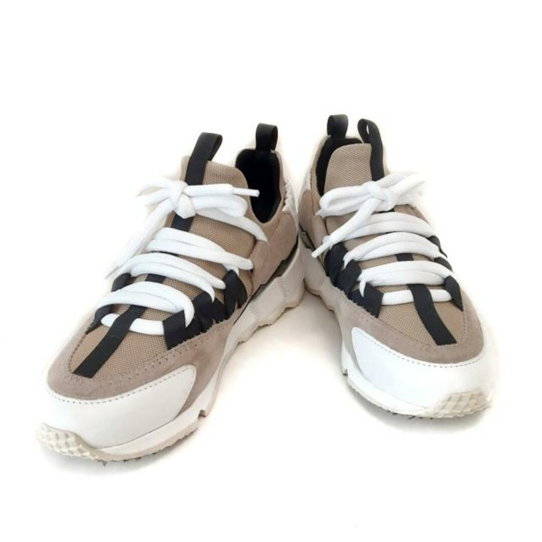 PIERRE HARDY(ピエールアルディ)のPIERRE HARDY(ピエールアルディ) スニーカー 38 レディース - グレーベージュ×黒×白 化学繊維×スエード×レザー レディースの靴/シューズ(スニーカー)の商品写真