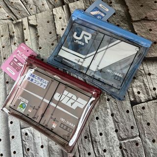 新商品 キャンドゥ JR貨物  コンテナ ポーチ 2種類セット(鉄道)