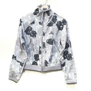 ADIDAS BY STELLA McCARTNEY(アディダスバイステラマッカートニー) ブルゾン サイズM レディース美品  - 白×ライトグレー×ダークグレー 長袖/BARRICADE/春/秋