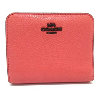 コーチ(COACH)のCOACH(コーチ) 2つ折り財布 - ピンク レザー(財布)