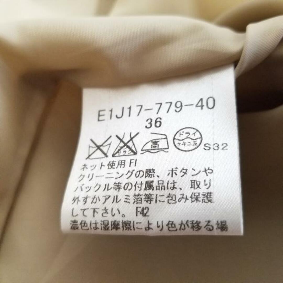 BURBERRY BLUE LABEL(バーバリーブルーレーベル)のBurberry Blue Label(バーバリーブルーレーベル) ワンピース サイズ36 S レディース - ベージュ レギュラーカラー/七分袖/ミニ/ピンタック/エポーレット/ベルト付き レディースのワンピース(その他)の商品写真