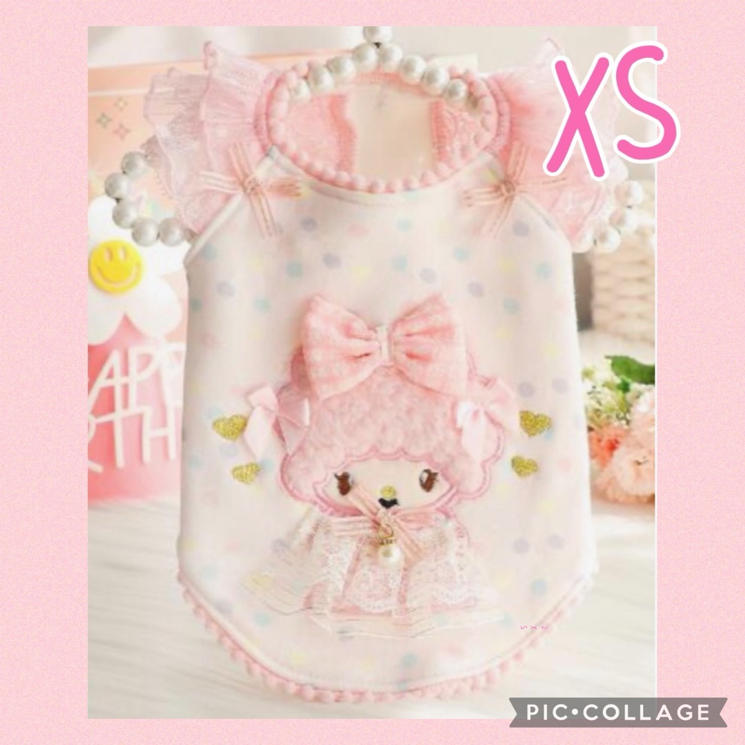 サンリオ(サンリオ)の♥️新品未使用♥️ 犬服XS マイメロ　ピンク　ワンピース　キャミソール その他のペット用品(犬)の商品写真