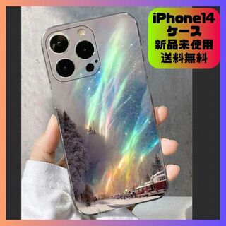 【新品未使用】iPhone14 ケース 13 オーロラ スマホ 北極 南極 雪(iPhoneケース)