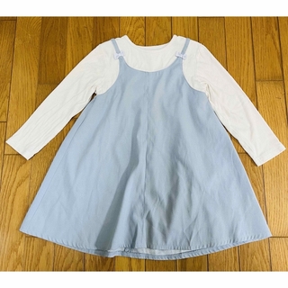 【るま様専用】キッズ　春ワンピース110・長袖Tシャツ120  2枚セット(ワンピース)
