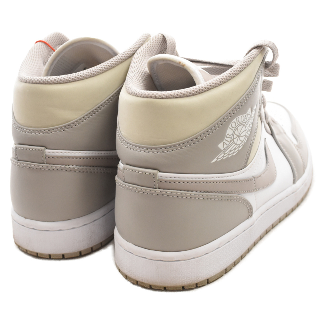 NIKE(ナイキ)のNIKE ナイキ AIR JORDAN 1 MID LINEN エア ジョーダン1 ミッド リネン ミッドカットスニーカー ホワイト/グレー US10/28.0cm 554724-082 メンズの靴/シューズ(スニーカー)の商品写真