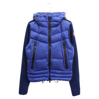 モンクレール(MONCLER)のMONCLER モンクレール MAGLIA CARDIGAN H20978G00027 マグリア フリース切替 ダウンジャケット ブルー(ダウンジャケット)