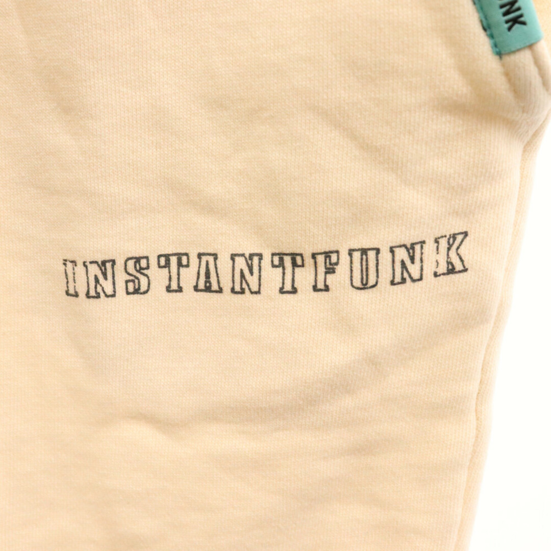 InstantFunk インスタントファンク ロゴプリント コットンスウェットパンツ アイボリー メンズのパンツ(その他)の商品写真