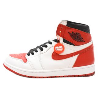 ナイキ(NIKE)のNIKE ナイキ AIR JORDAN 1 RETRO HIGH OG HERITAGE 555088-161 エアジョーダン1 レトロ ハイ ヘリテージ ハイカットスニーカー シューズ ホワイト/レッド US10.5/28.5cm(スニーカー)