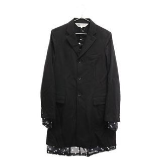 コムデギャルソン(COMME des GARCONS)のCOMME des GARCONS COMME des GARCONS コムデギャルソンコムデギャルソン 22AW ノッチドラペル 3B ウールテーラード ドット柄レイヤード ロングジャケット レディース ブラック RJ-J010(テーラードジャケット)