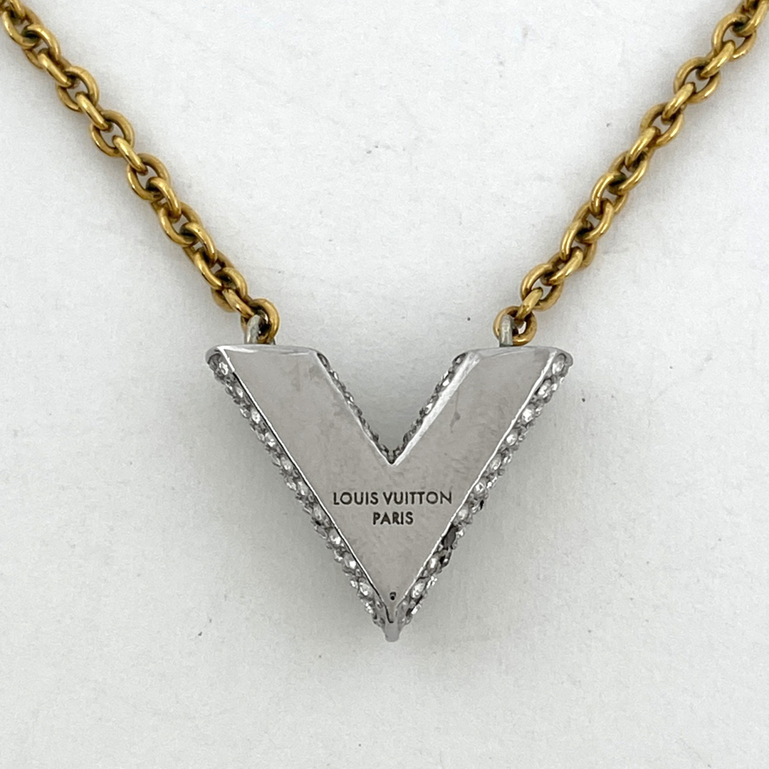 LOUIS VUITTON(ルイヴィトン)のルイ・ヴィトン エッシャンル V ストラス GP 【中古】 レディースのアクセサリー(ネックレス)の商品写真