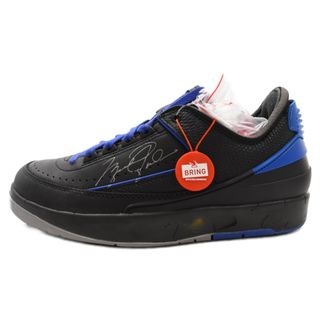 ナイキ(NIKE)のNIKE ナイキ ×OFF-WHITE AIR JORDAN 2 RETRO LOW SP オフホワイト エアジョーダン2レトロ ローカットスニーカー ブラック/ブルー US8.5/26.5cm DJ4375-004(スニーカー)