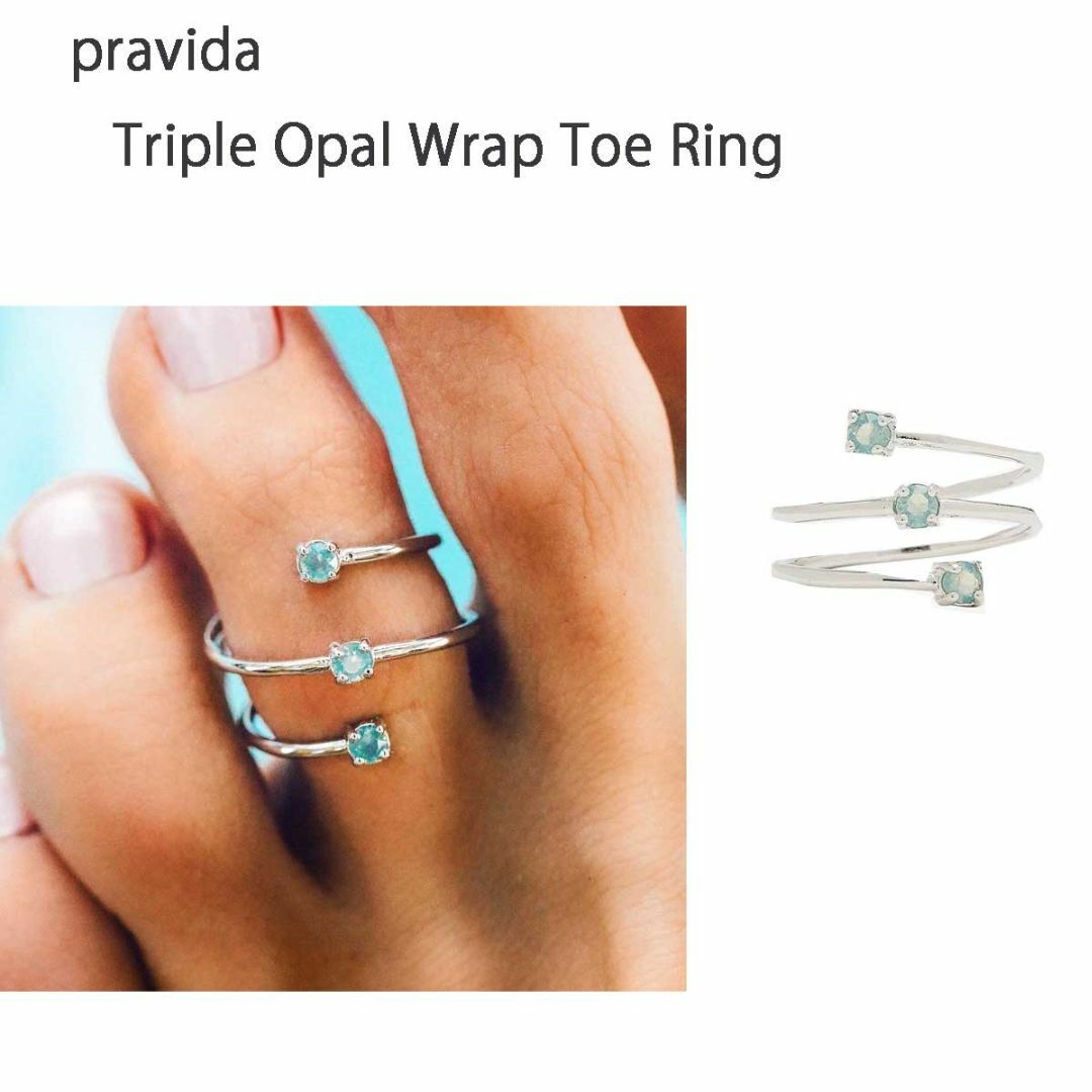 Pura Vida(プラヴィダ)の（プラビダ）Triple Opal Wrap Toe Ringトゥリング レディースのアクセサリー(その他)の商品写真