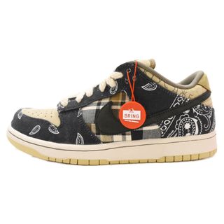 ナイキ(NIKE)のNIKE SB ナイキエスビー DUNK LOW PRM QS TRAVIS SCOTT CACTUS JACK トラビススコット ダンクロープレミアムカクタスジャックスニーカー ネイビー/ベージュ US9/27cm CT5053-001(スニーカー)