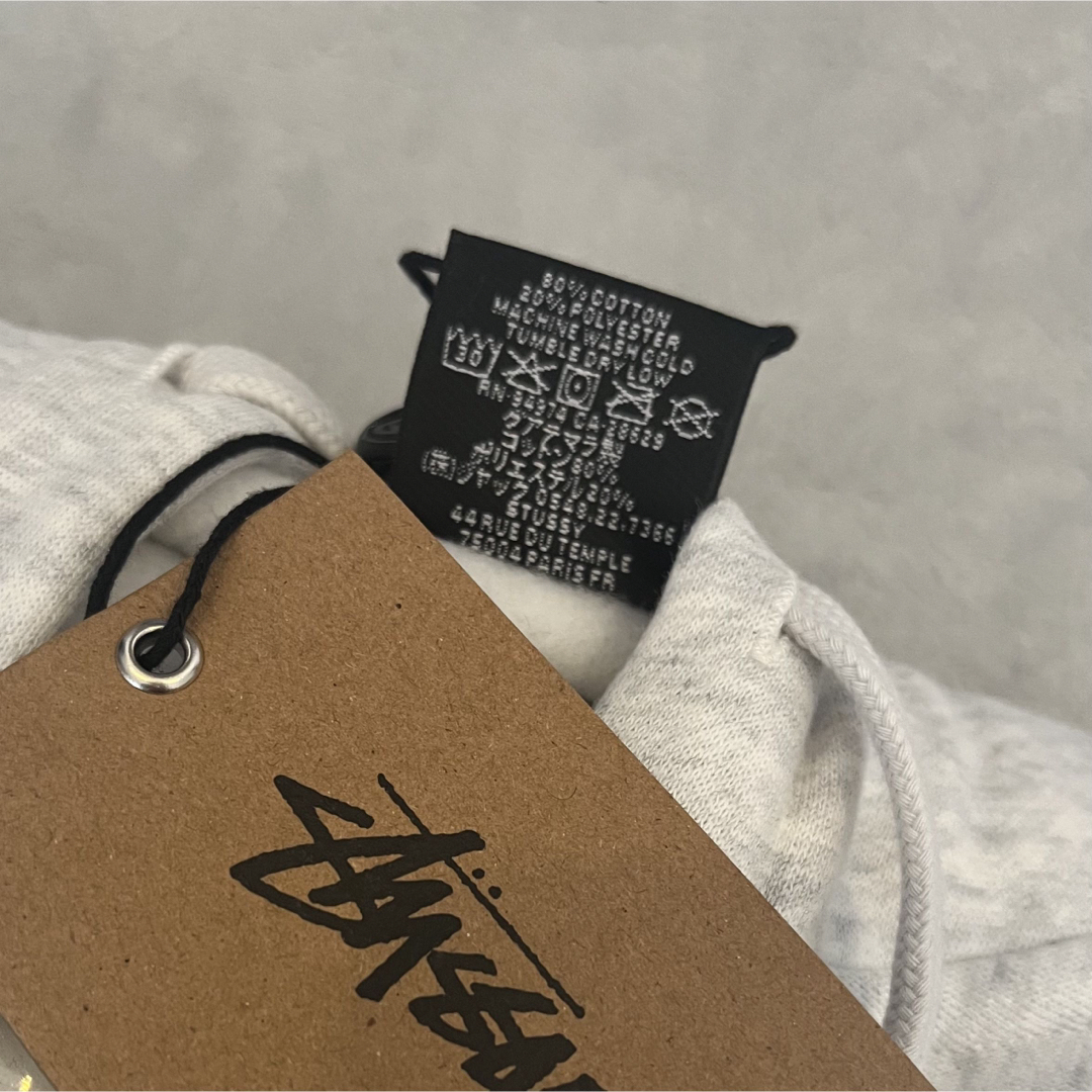 STUSSY(ステューシー)のステューシー 8BALL  パーカー グレー スウェットパーカー L 8ボール メンズのトップス(パーカー)の商品写真