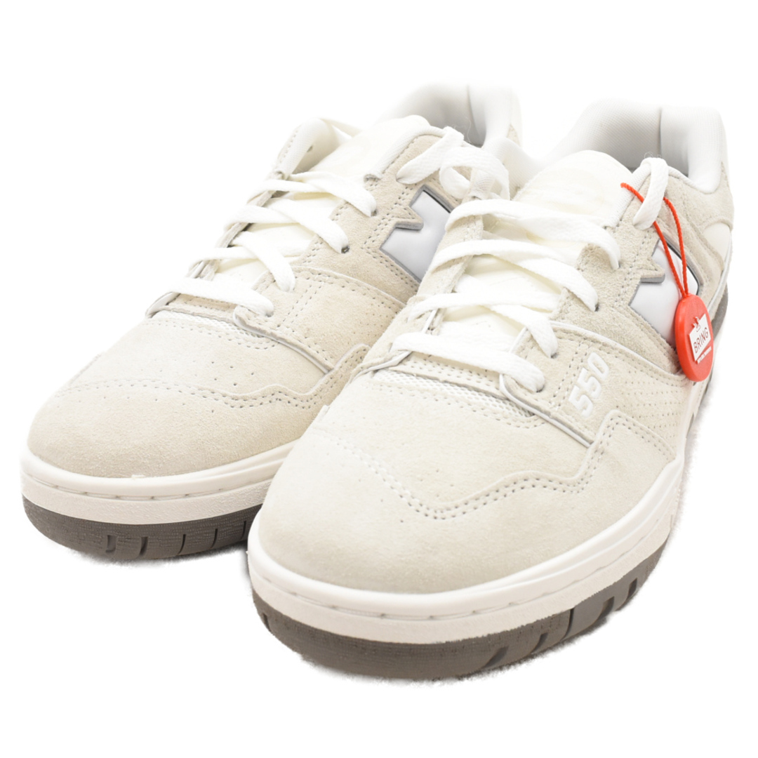 New Balance(ニューバランス)のNew Balance ニューバランス BB550LWT レザーレースアップローカットスニーカー ホワイト ブラック US10/28cm メンズの靴/シューズ(スニーカー)の商品写真