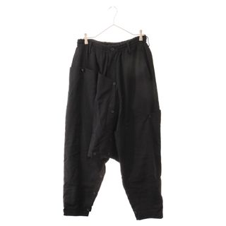 ヨウジヤマモト(Yohji Yamamoto)のYohji Yamamoto POUR HOMME ヨウジヤマモト プールオム 21SS Cover Sarrouel Pants カバーサルエルパンツ 目玉 ブラック HD-P34-100(その他)