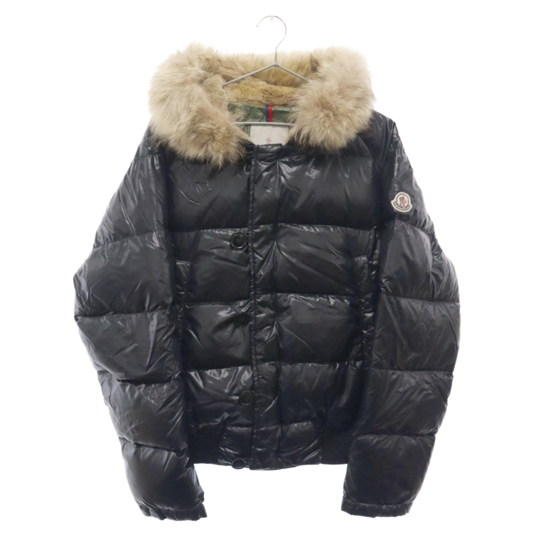 MONCLER(モンクレール)のMONCLER モンクレール BULGARIE ファーフードダウンジャケット ブラック 41323/91/68950 メンズのジャケット/アウター(ダウンジャケット)の商品写真