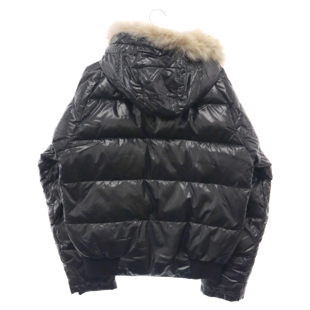 MONCLER(モンクレール)のMONCLER モンクレール BULGARIE ファーフードダウンジャケット ブラック 41323/91/68950 メンズのジャケット/アウター(ダウンジャケット)の商品写真