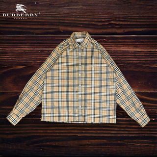 BURBERRY - バーバリー　ノバチェック　長袖シャツ　レディース　お洒落　可愛い　男女兼用