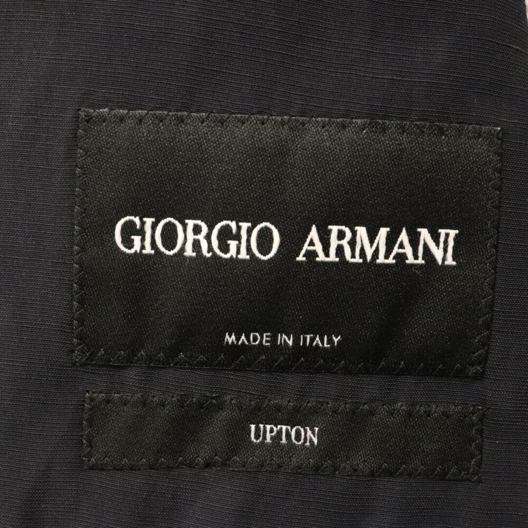Giorgio Armani(ジョルジオアルマーニ)のGIORGIO ARMANI ジョルジオアルマーニ リネン混 2B テーラードジャケット ブラック 8WGGG02B T00R5 メンズのジャケット/アウター(テーラードジャケット)の商品写真