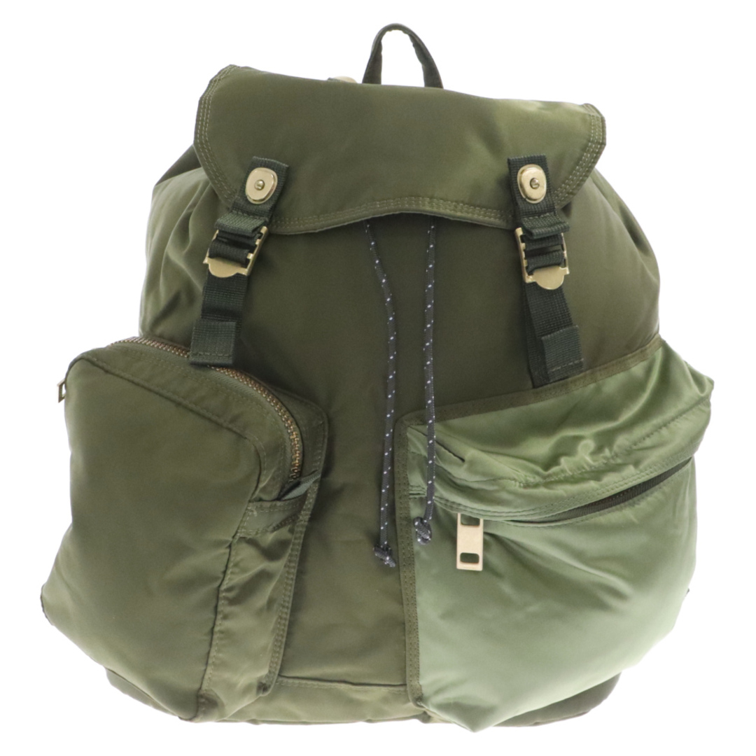 sacai(サカイ)のSacai サカイ 21AW×PORTER Double Pocket Backpack ポーター ダブルポケット バックパック リュック カーキ 21-0380S メンズのバッグ(バッグパック/リュック)の商品写真