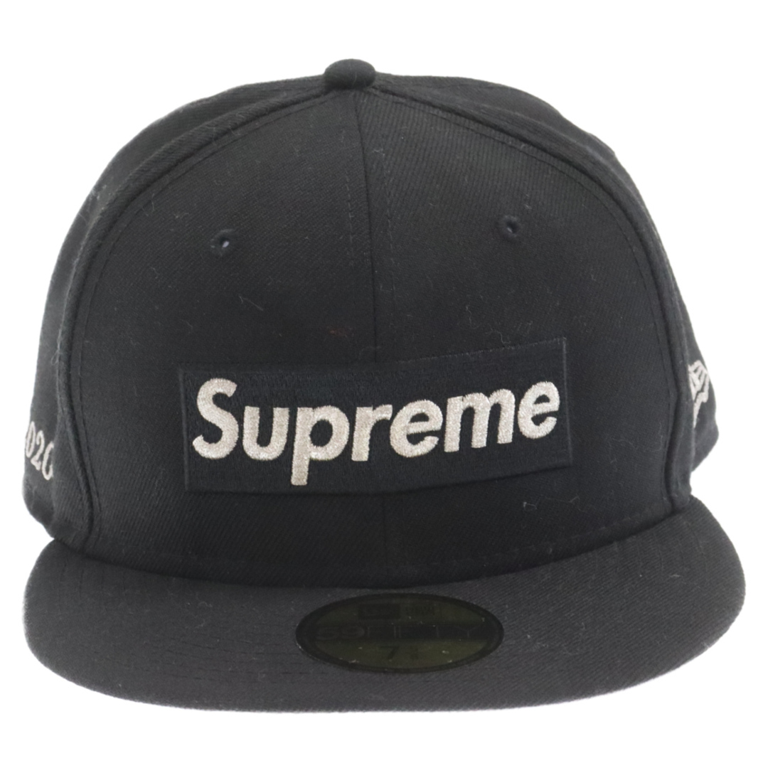 Supreme(シュプリーム)のSUPREME シュプリーム 20SS $1M Metallic Box Logo New Era Cap メタリックボックスロゴベースボールキャップ ブラック メンズの帽子(キャップ)の商品写真