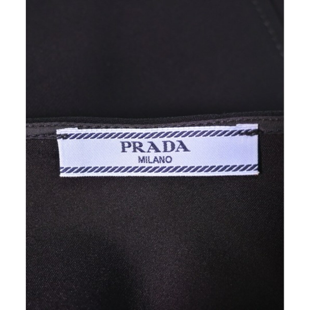 PRADA(プラダ)のPRADA プラダ ひざ丈スカート 40(M位) 黒 【古着】【中古】 レディースのスカート(ひざ丈スカート)の商品写真