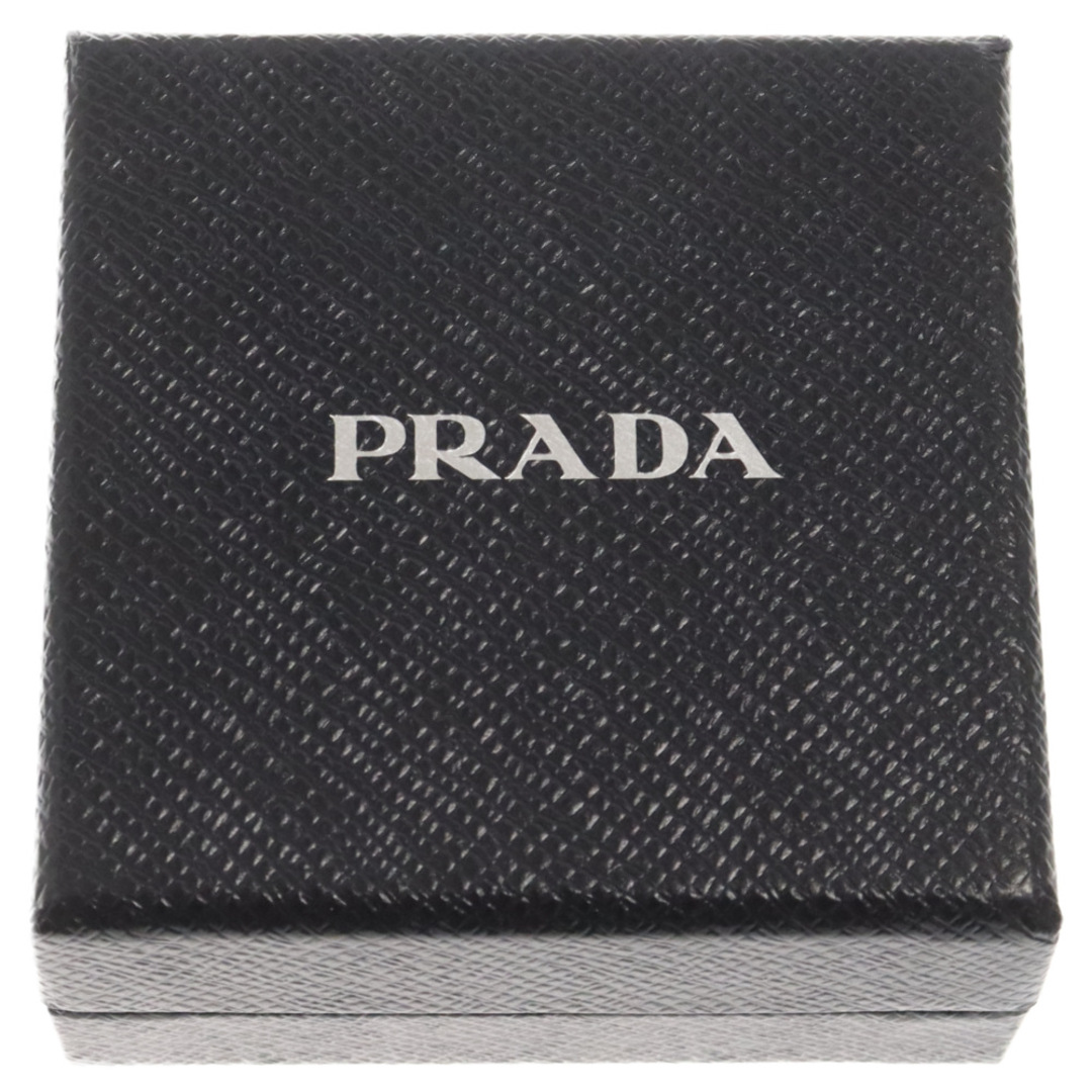 PRADA(プラダ)のPRADA プラダ クリスタルブレスレット ラバーアジャスターバンド シルバー/バーガンディ メンズのアクセサリー(ブレスレット)の商品写真