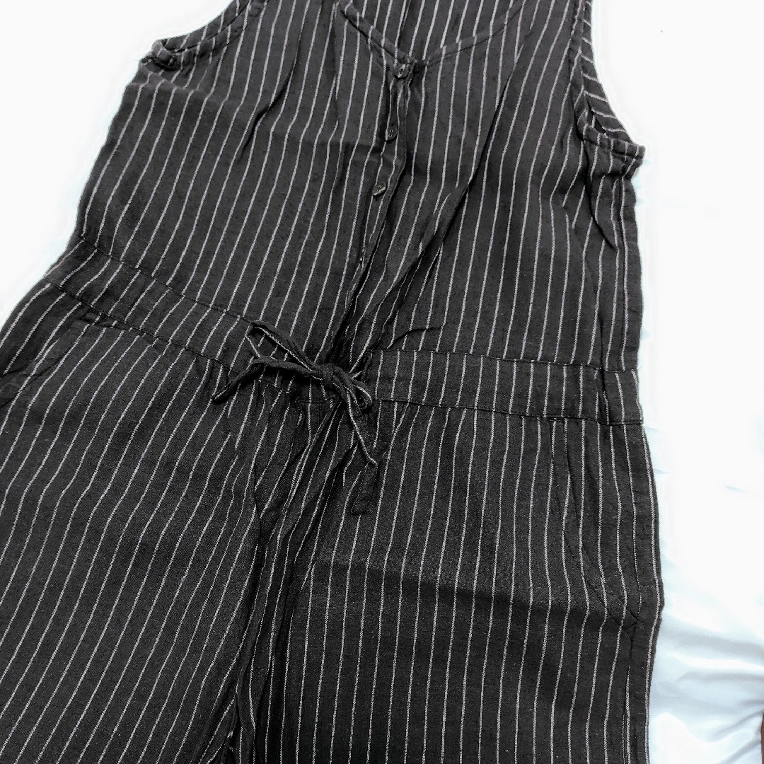 SM2(サマンサモスモス)のSM2  綿麻 ストライプサロペットパンツ　サマンサモスモス レディースのパンツ(サロペット/オーバーオール)の商品写真