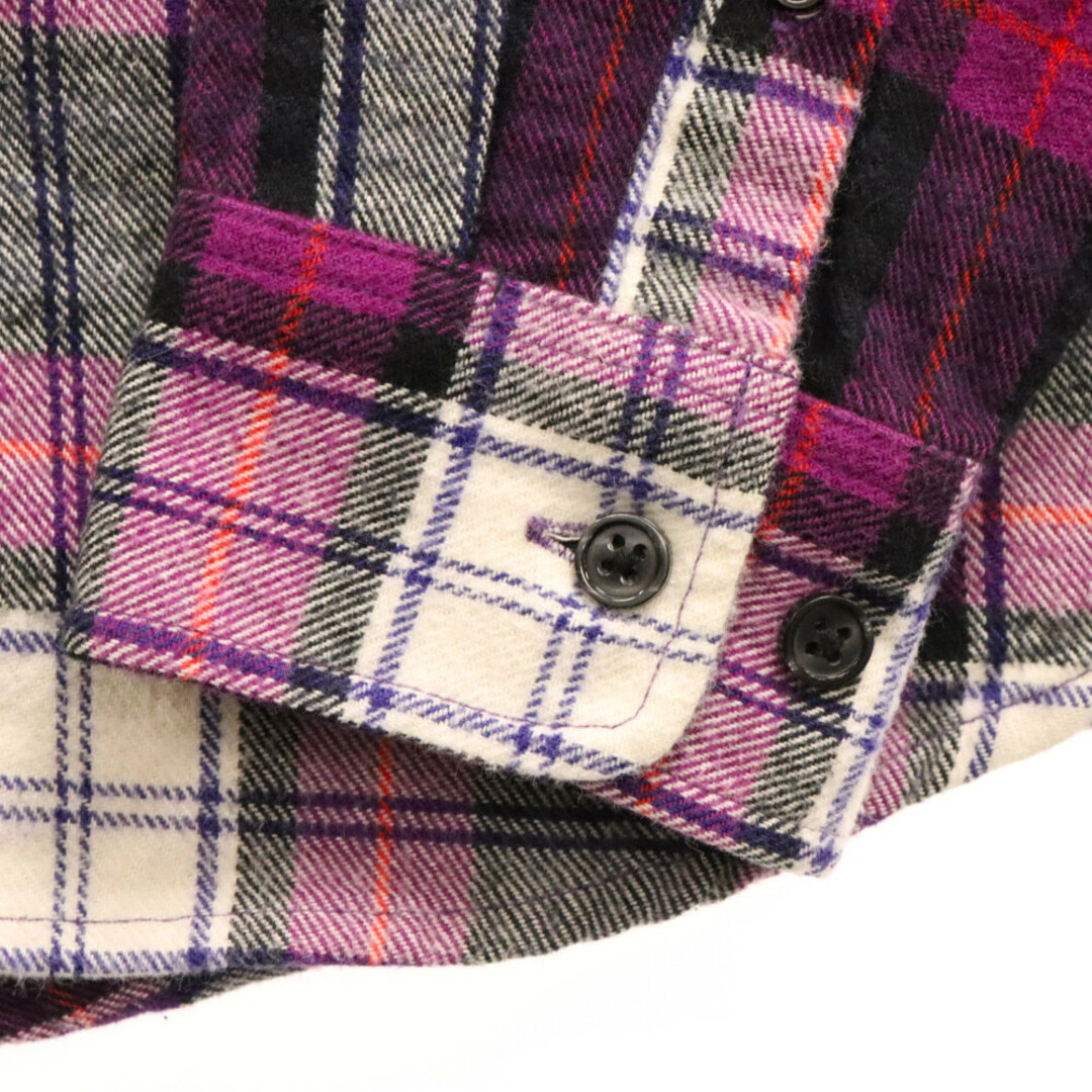 Supreme(シュプリーム)のSUPREME シュプリーム 14AW Tartan Flannel Shirt タータン フランネル 長袖チェックシャツ パープル メンズのトップス(シャツ)の商品写真