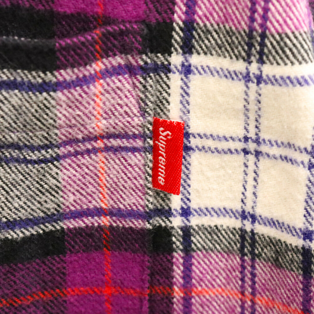 Supreme(シュプリーム)のSUPREME シュプリーム 14AW Tartan Flannel Shirt タータン フランネル 長袖チェックシャツ パープル メンズのトップス(シャツ)の商品写真