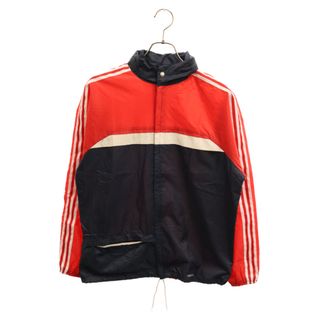 アディダス(adidas)のadidas アディダス 80S VINTAGE ヴィンテージ 3ストライプ ナイロン ジャケット レッド(ナイロンジャケット)