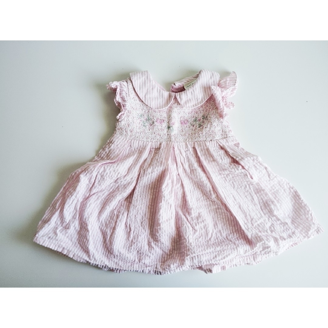 NEXT(ネクスト)の美品　NEXT baby ネクストベビー　ワンピース　ブルマ付き　3-6mths キッズ/ベビー/マタニティのベビー服(~85cm)(ワンピース)の商品写真