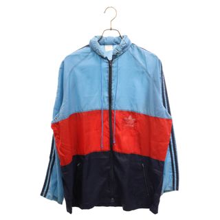 アディダス(adidas)のadidas アディダス 90S VINTAGE ヴィンテージ 3ストライプ ナイロン ジャケット ブルー/レッド/ネイビー(ナイロンジャケット)