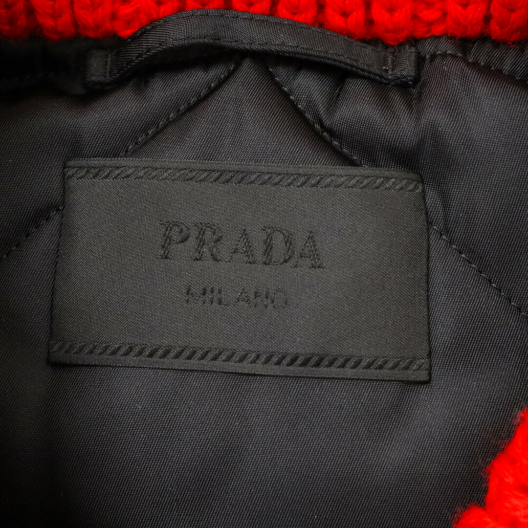 PRADA(プラダ)のPRADA プラダ 21AW Triangular Plate Nylon Bomb Blouson 三角プレート ナイロンボンバーブルゾン SGC100 S222 1WQ8 メンズのジャケット/アウター(フライトジャケット)の商品写真