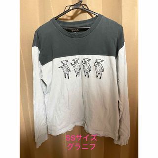 グラニフ(Design Tshirts Store graniph)のグラニフ　チョップ　ロングTシャツ　SSサイズ(Tシャツ/カットソー(七分/長袖))