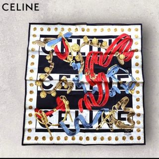 CELINE　セリーヌ　スカーフ　大判ハンカチ　お洒落　可愛い